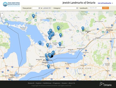 Map interface for geographic data
