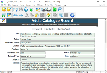 Inmagic DB/TextWorks