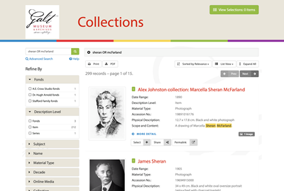 Galt Museum and Archives Collections Search
