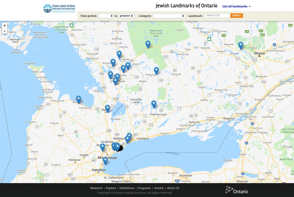 Ontario Jewish Archives Landmarks