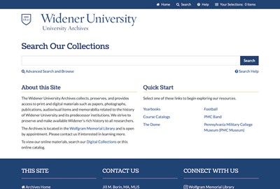 Widener University Archives and Sexuality Archives