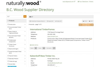 B.C. Wood Supplier Directory