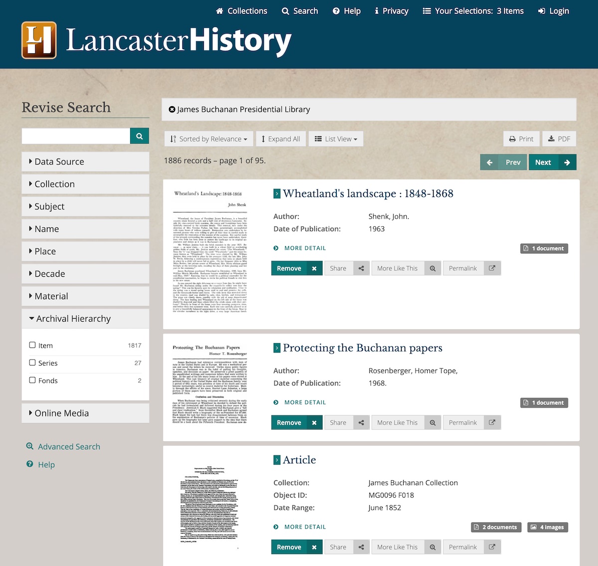 LancasterHistory Research Collections