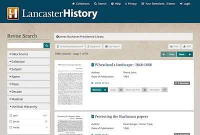 Lancaster History Research Collections
