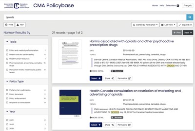 Canadian Medical Association Policybase